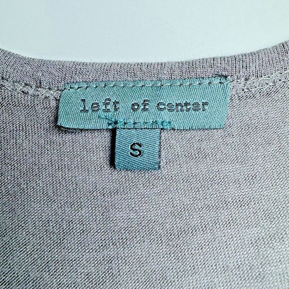 Anthropologie Left of Center Tank Top Small Gray Snake Print Abstract High Low - Picture 7 of 9